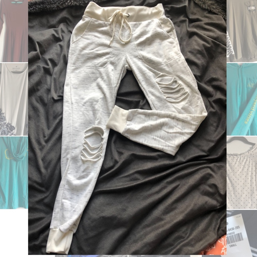 Distressed joggers